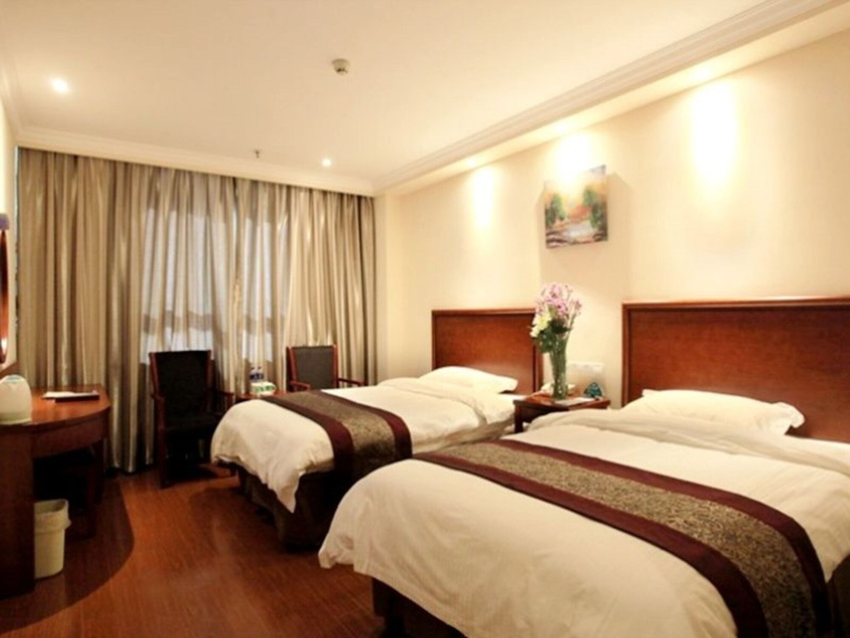 Bedroom, GreenTree Inn XuanCheng Jixi County GuangMing Building Hotel, Xuancheng