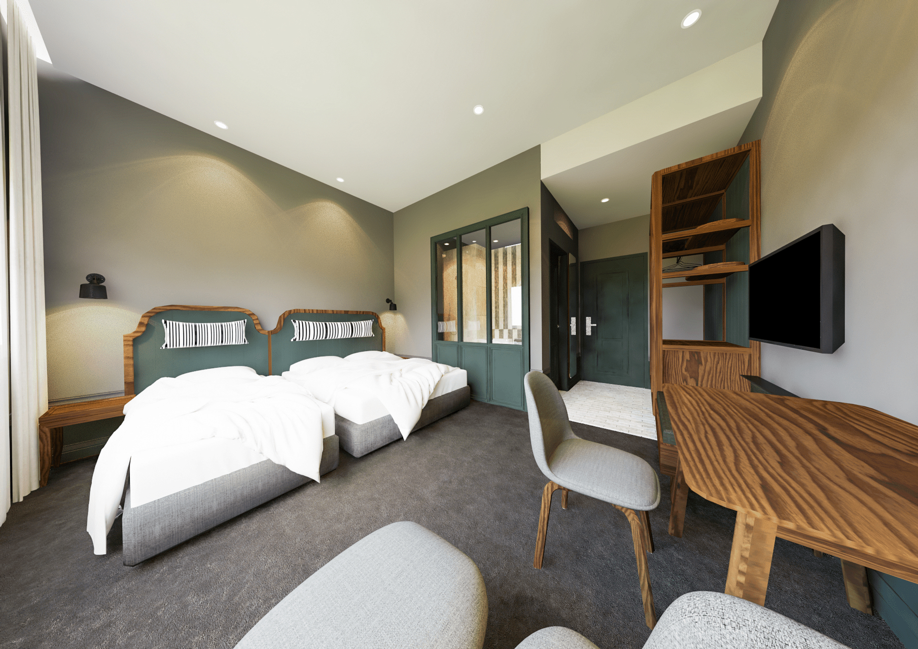 Kamar Deluks Double atau Ranjang Lain - Pemandangan Kota
