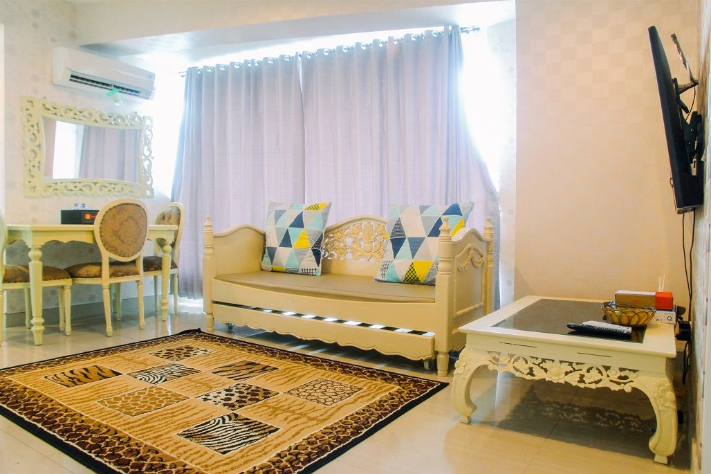 Bedroom 1, Luxury Furnished 2BR Grand Kamala Lagoon Apartment By Travelio, Bekasi