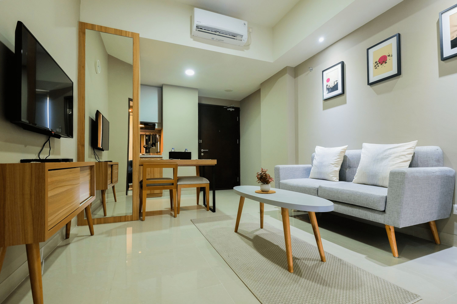 Dining Room 4, Best Location 1BR Mustika Golf Apartment By Travelio, Cikarang