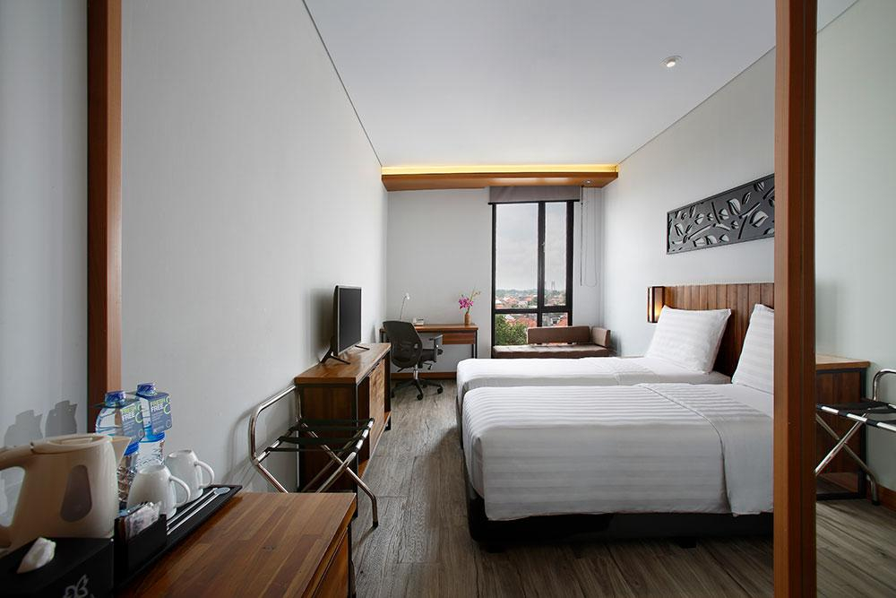 Bedroom, OneBR Superior Room with City View - Breakfast, Palembang