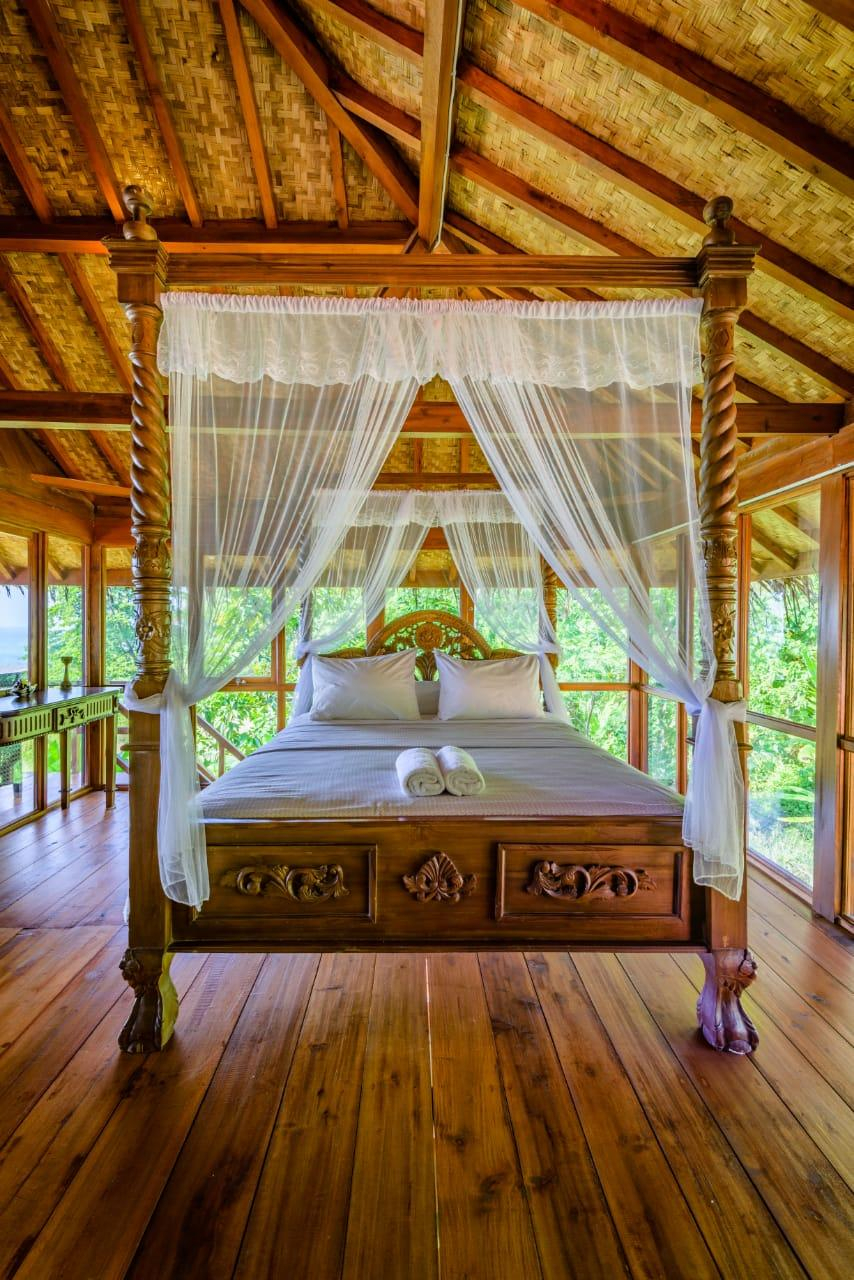 Bedroom, Beautiful Tree House in  Ketapang Resort, Sukabumi