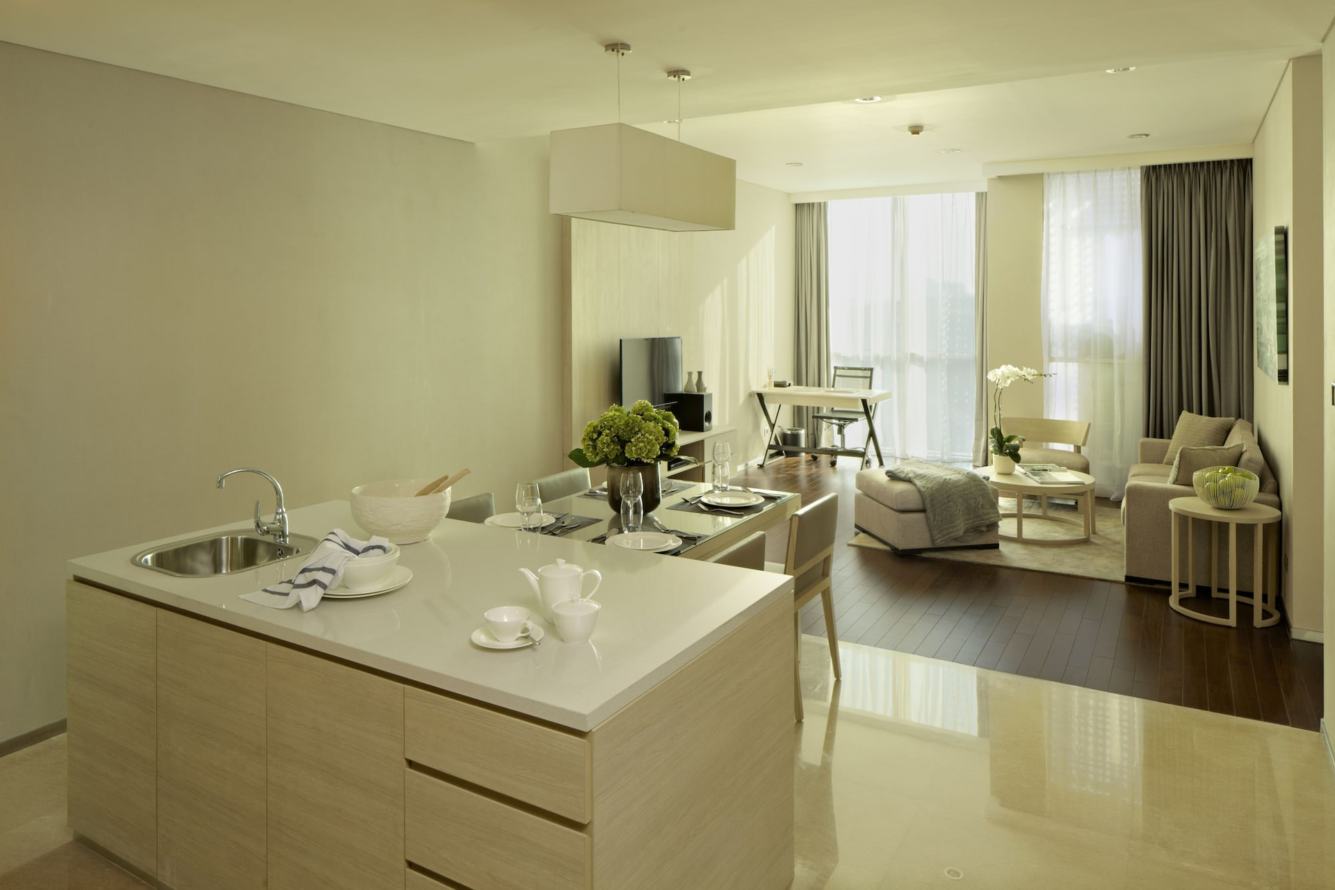 Aparthotel Suite Eksekutif dengan 2 Kamar Tidur - Pemandangan Kota