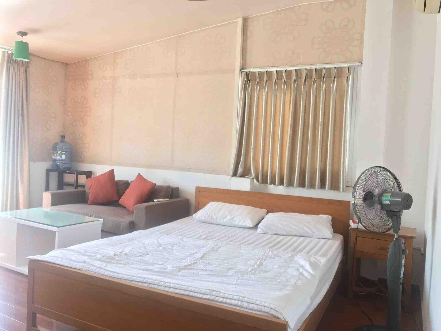 Bedroom 1, Serviced apartment with balcony, Quận 1
