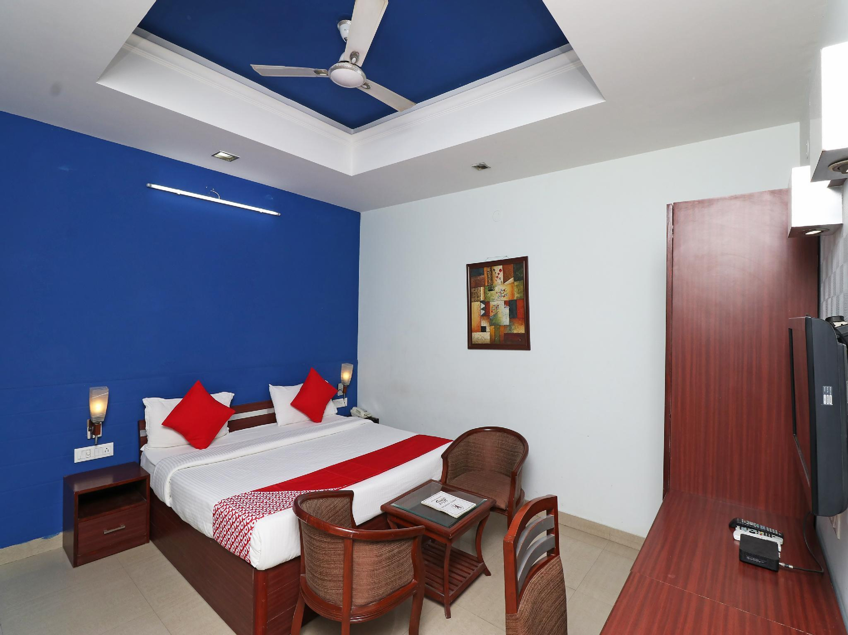 Bedroom 1, OYO 30119 Hotel Kanishk, Rewari