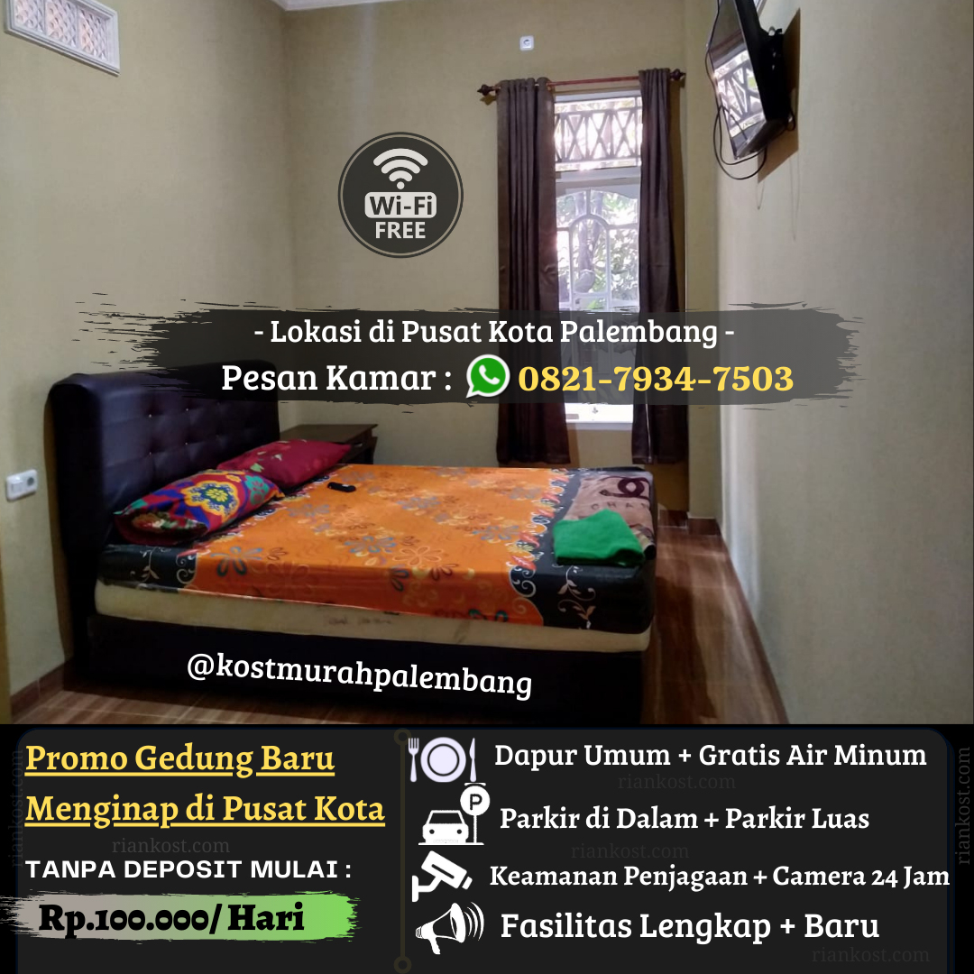 Rian Kost Kos Harian Penginapan Pusat Kota Palembang, Palembang