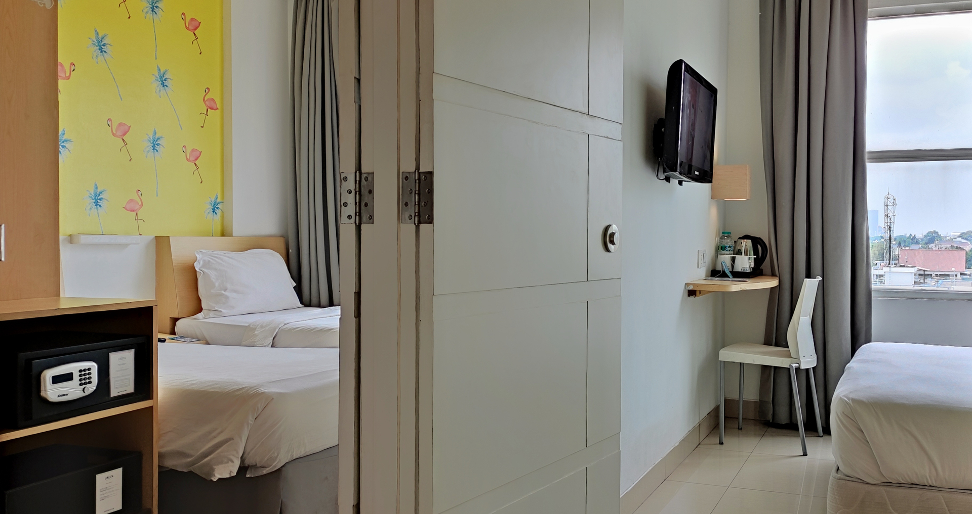 Kamar Keluarga Double atau Ranjang Lain - Pemandangan Kota