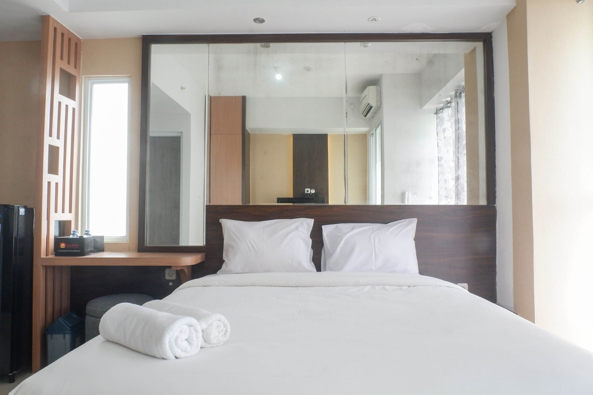 Bedroom 3, Best Choice Studio Apartment at Taman Melati Surabaya By Travelio, Surabaya