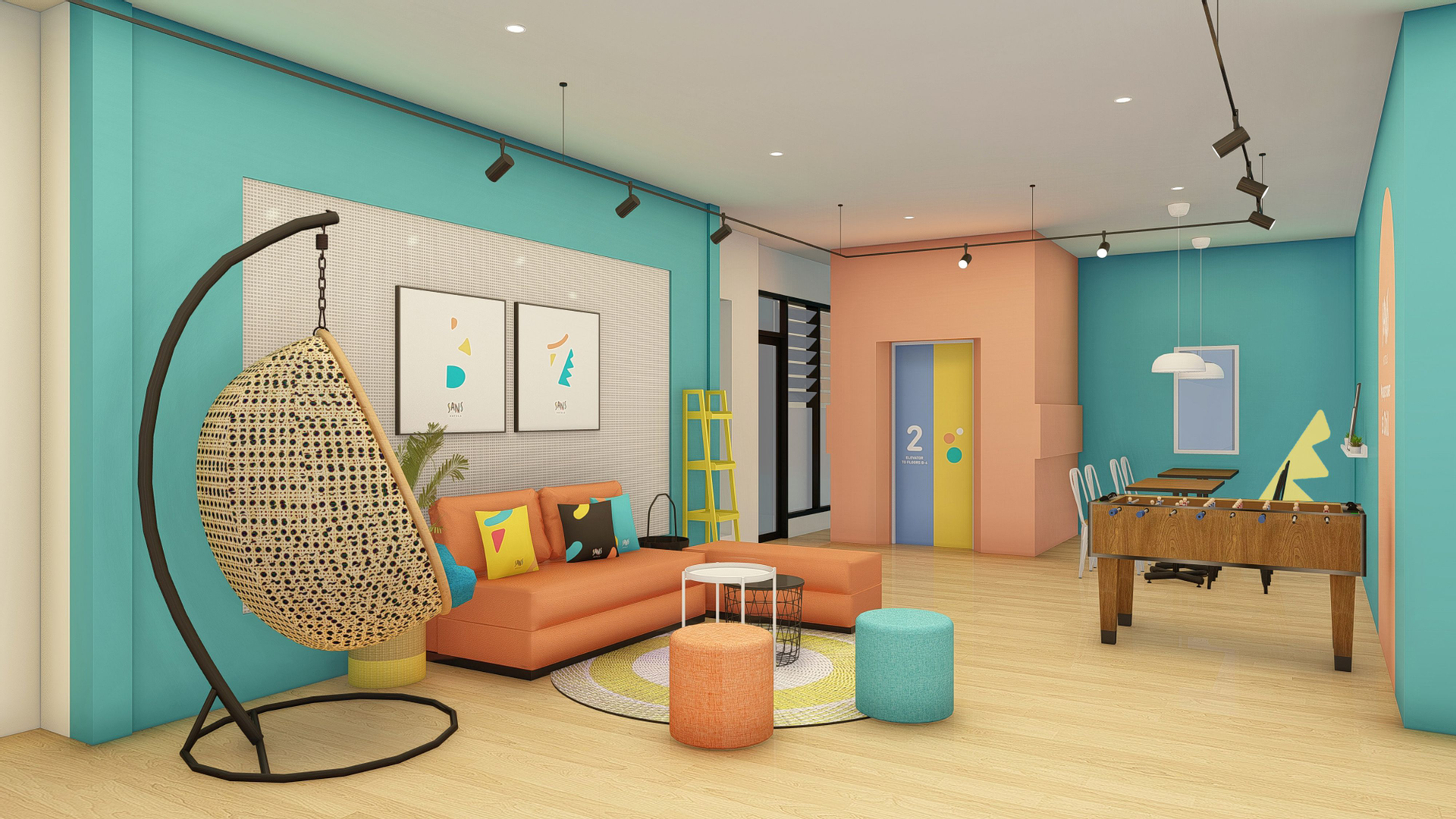 Public Area 3, Sunset Point Seminyak RedPartner, Badung