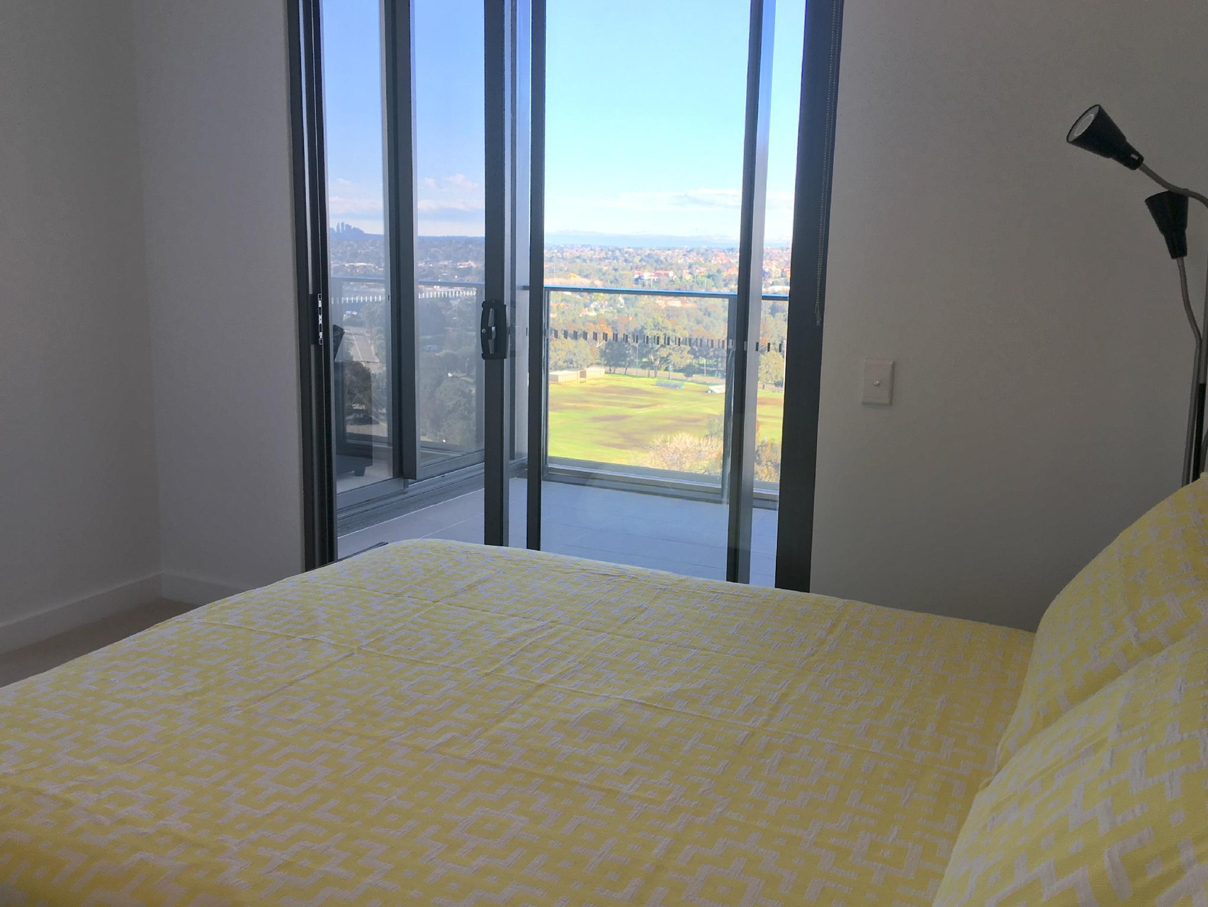 Bedroom 3, Panoramic views in luxurious brand new apartment, Rockdale