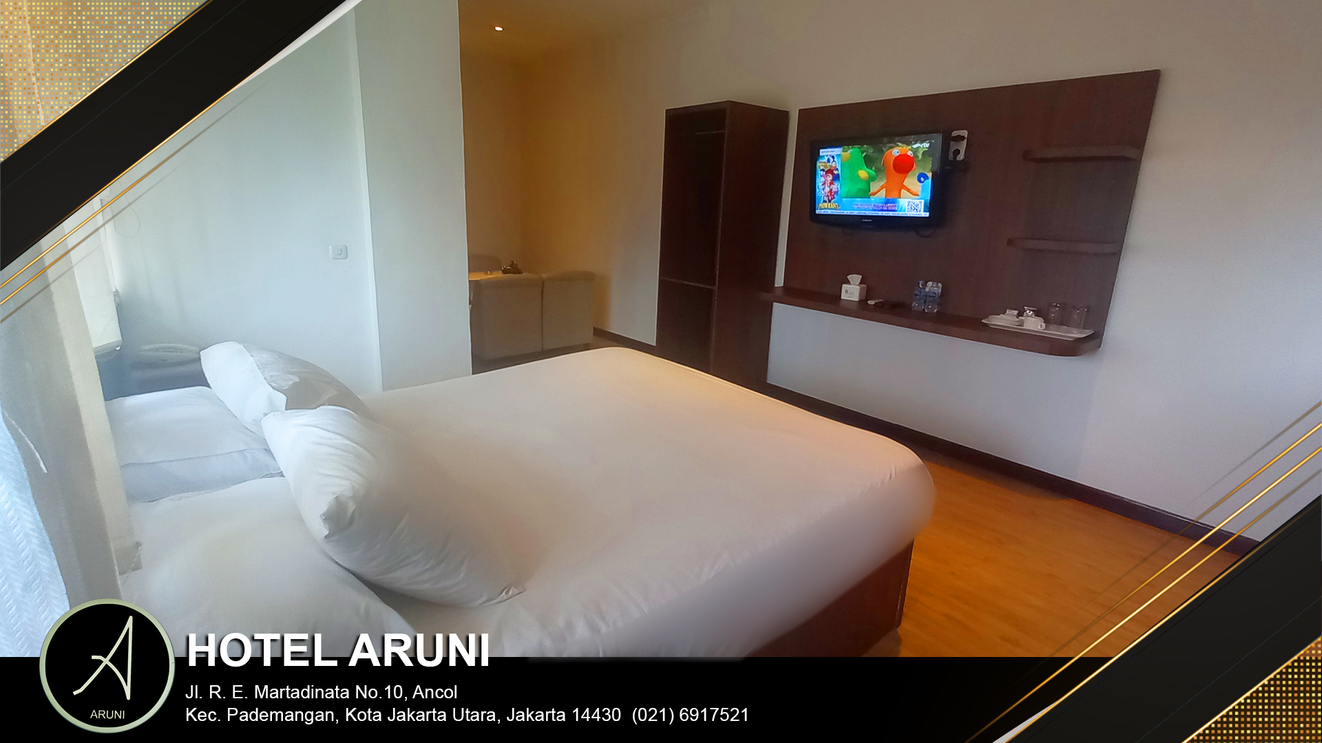 Bedroom 1, Hotel Aruni Ancol, Jakarta Utara