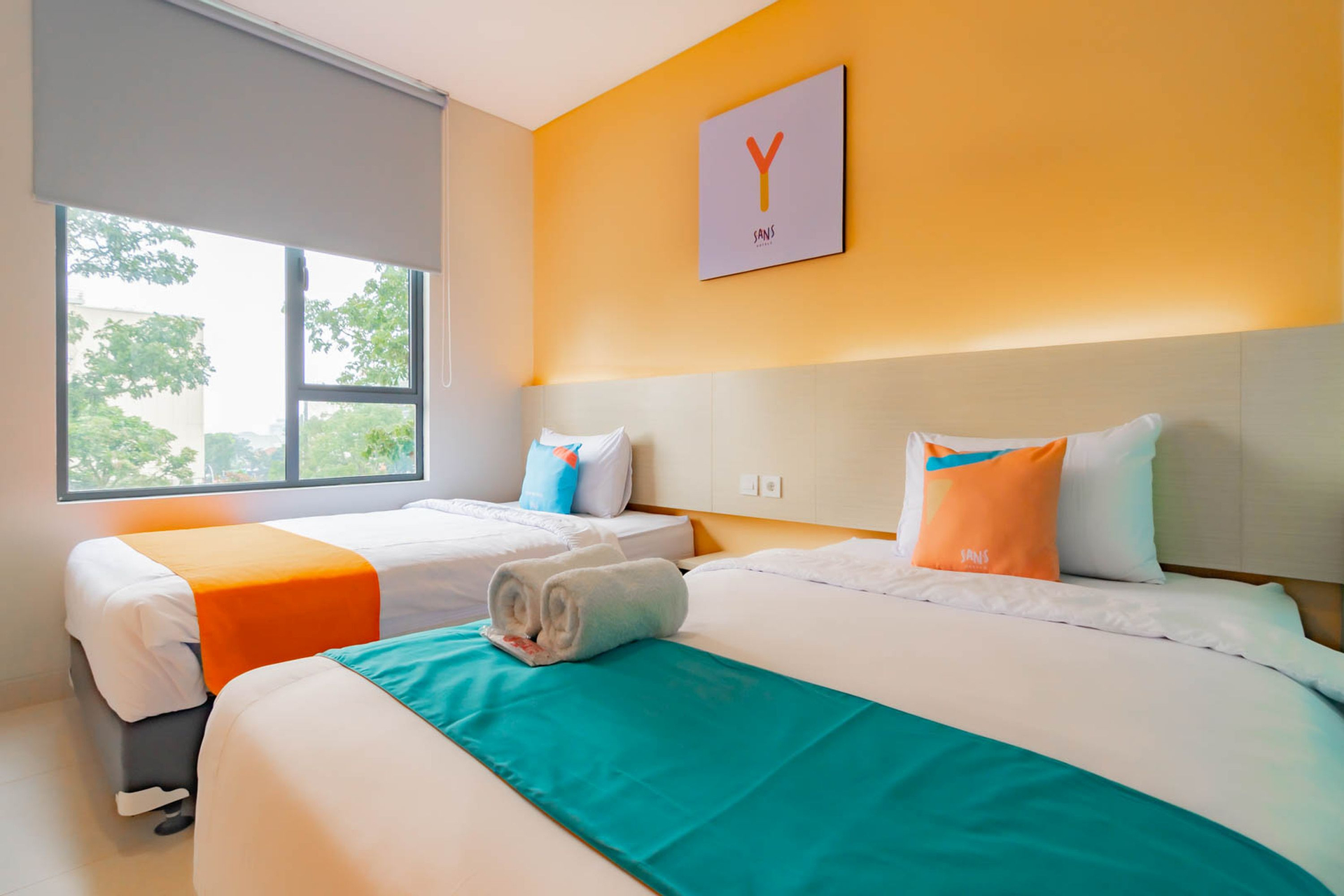 Bedroom 4, Sans Hotel Alexander Bandung, Bandung