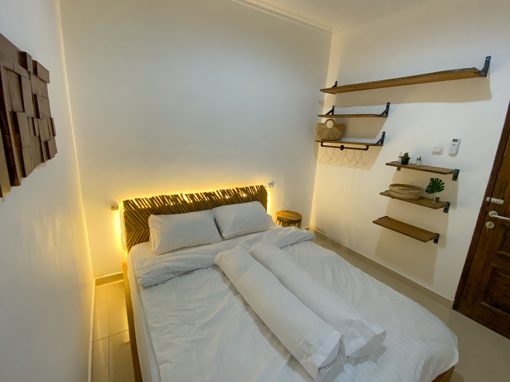 Bedroom 3, Casa Tartu - 3BR Modern Rustic Home, Sleman