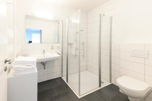 Bathroom 1, Altstadt Apartments Verden, Verden
