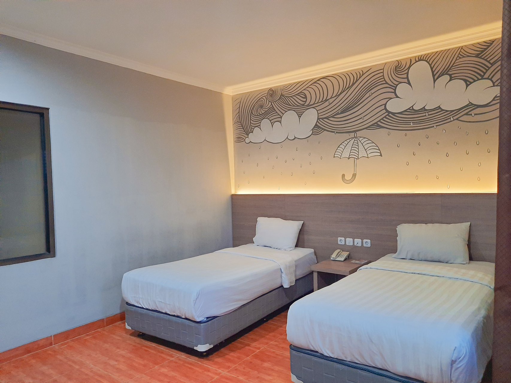 Kamar Deluks Twin - Pemandangan Taman