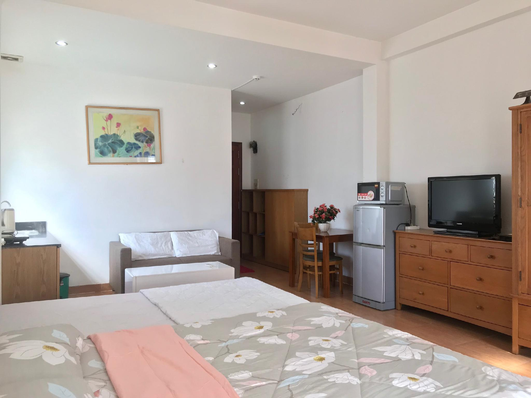 Bedroom 2, Serviced Apartment with 2 Beds & Balcony in dist.1, Quận 1