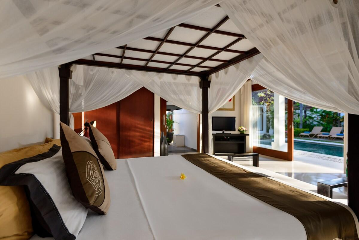 Bedroom 3, OB3003-Full Service 3Bedroom Villa in Oberoi, Badung