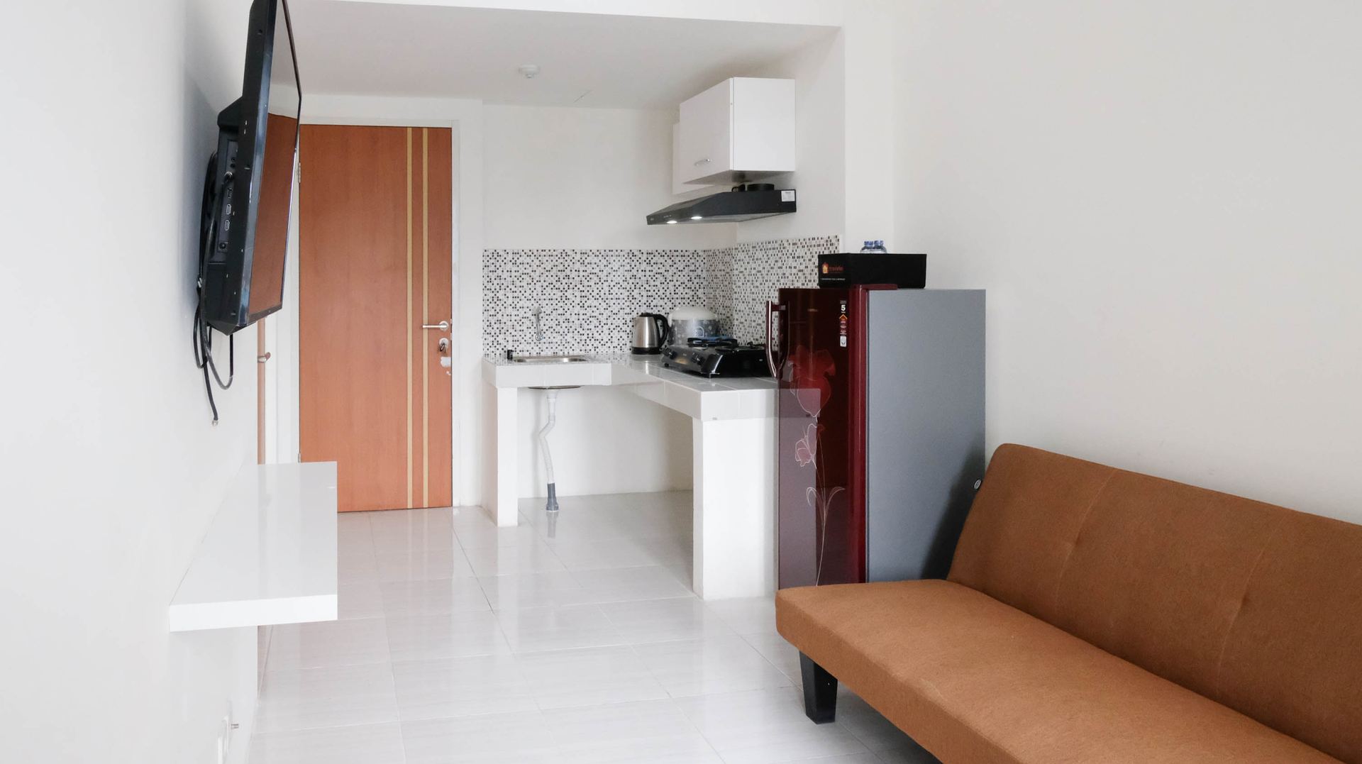 Dining Room, Homey and Cozy Living 2BR Apartment at Puncak CBD By Travelio, Surabaya