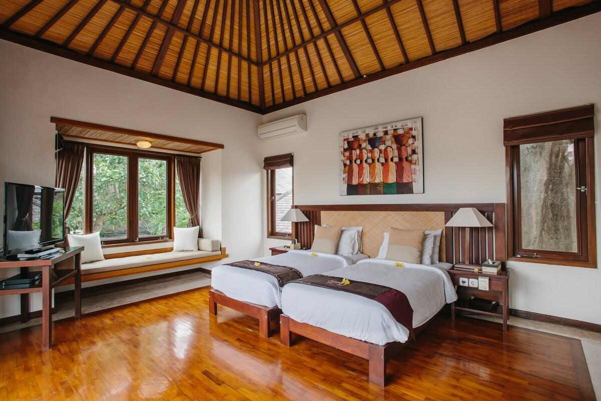 Bedroom 2, Balinese Modern-touch 3 Bedroom Villa in Seminyak, Badung