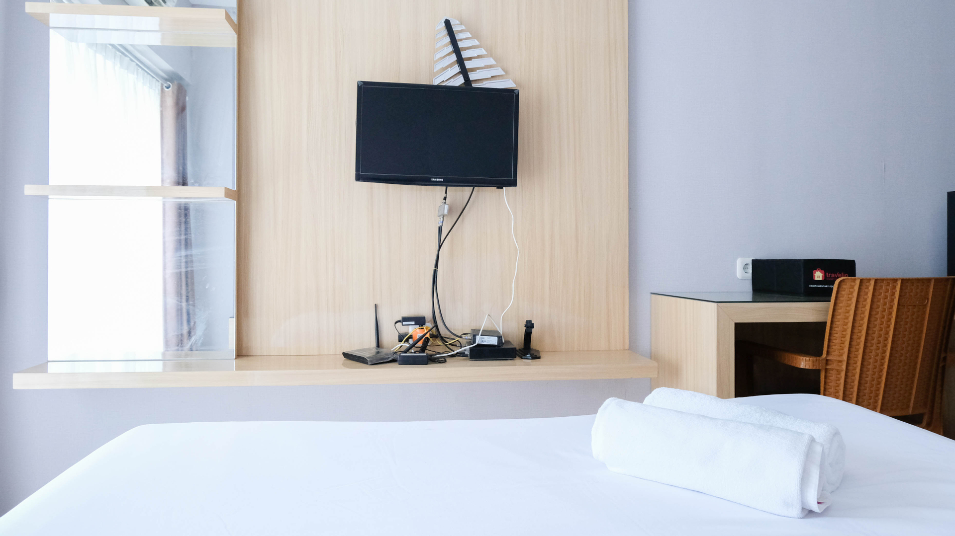 Bedroom 3, Calm and Relax Studio at Puncak Bukit Golf Apartment By Travelio, Surabaya