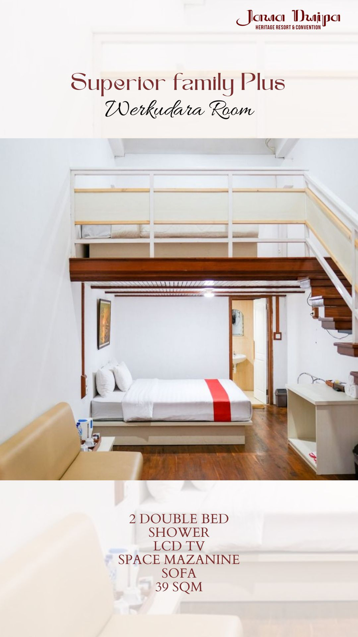 Kamar Keluarga Superior Single atau Ranjang Lain
