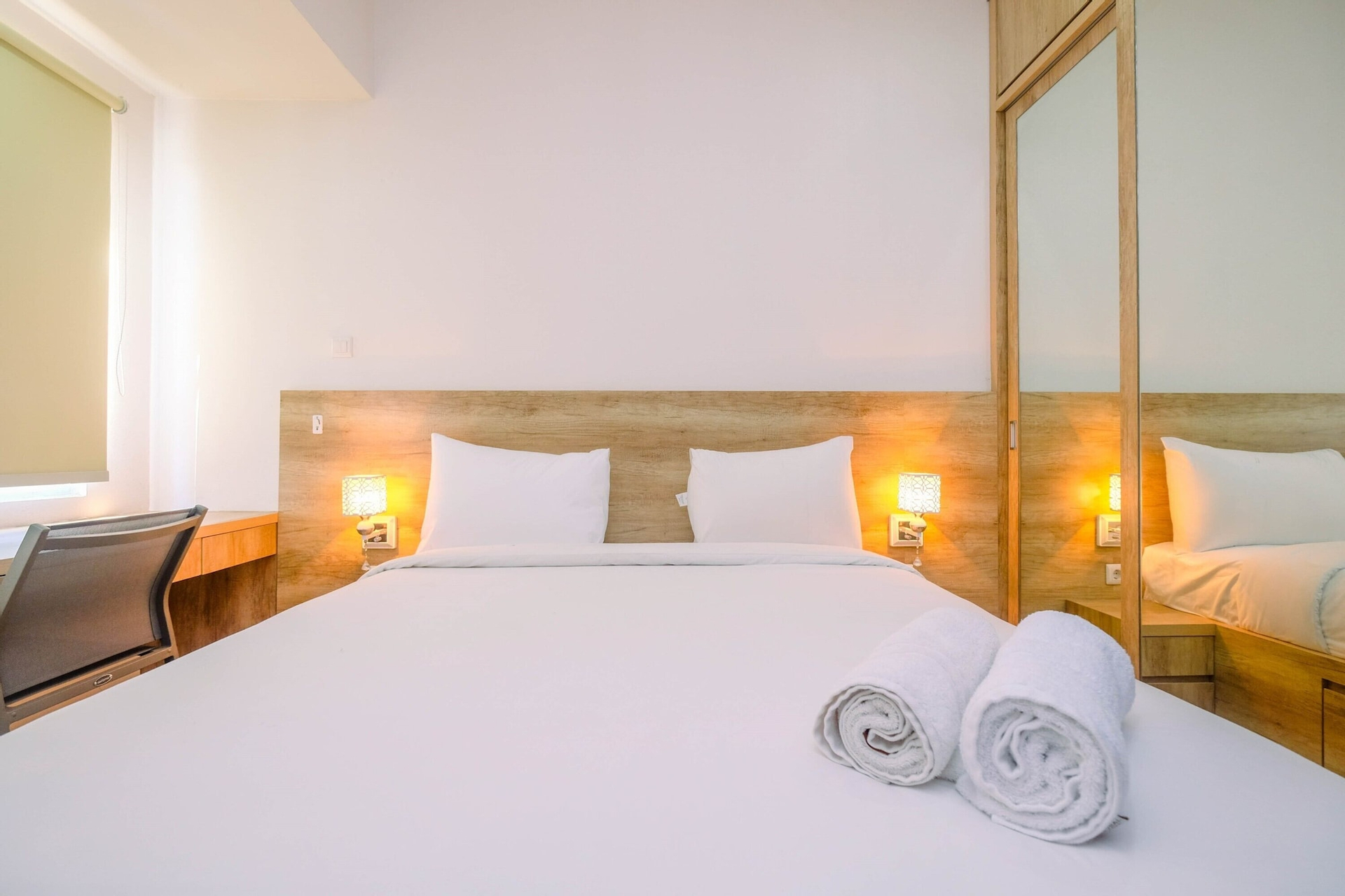 Bedroom 3, Minimalist Mustika Golf Residence Studio Apartment with City View By Travelio, Cikarang