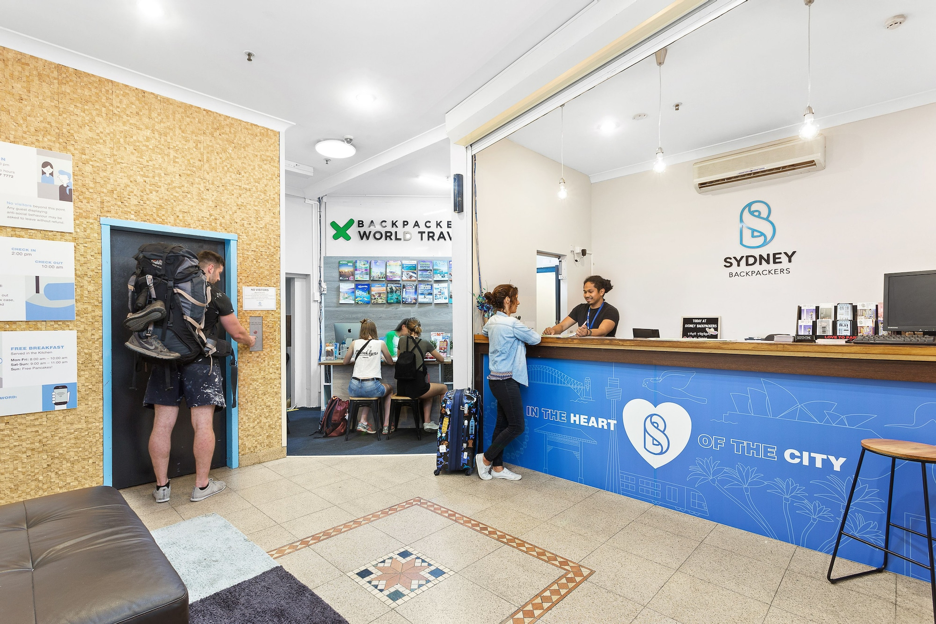 Public Area, Sydney Backpackers, Sydney