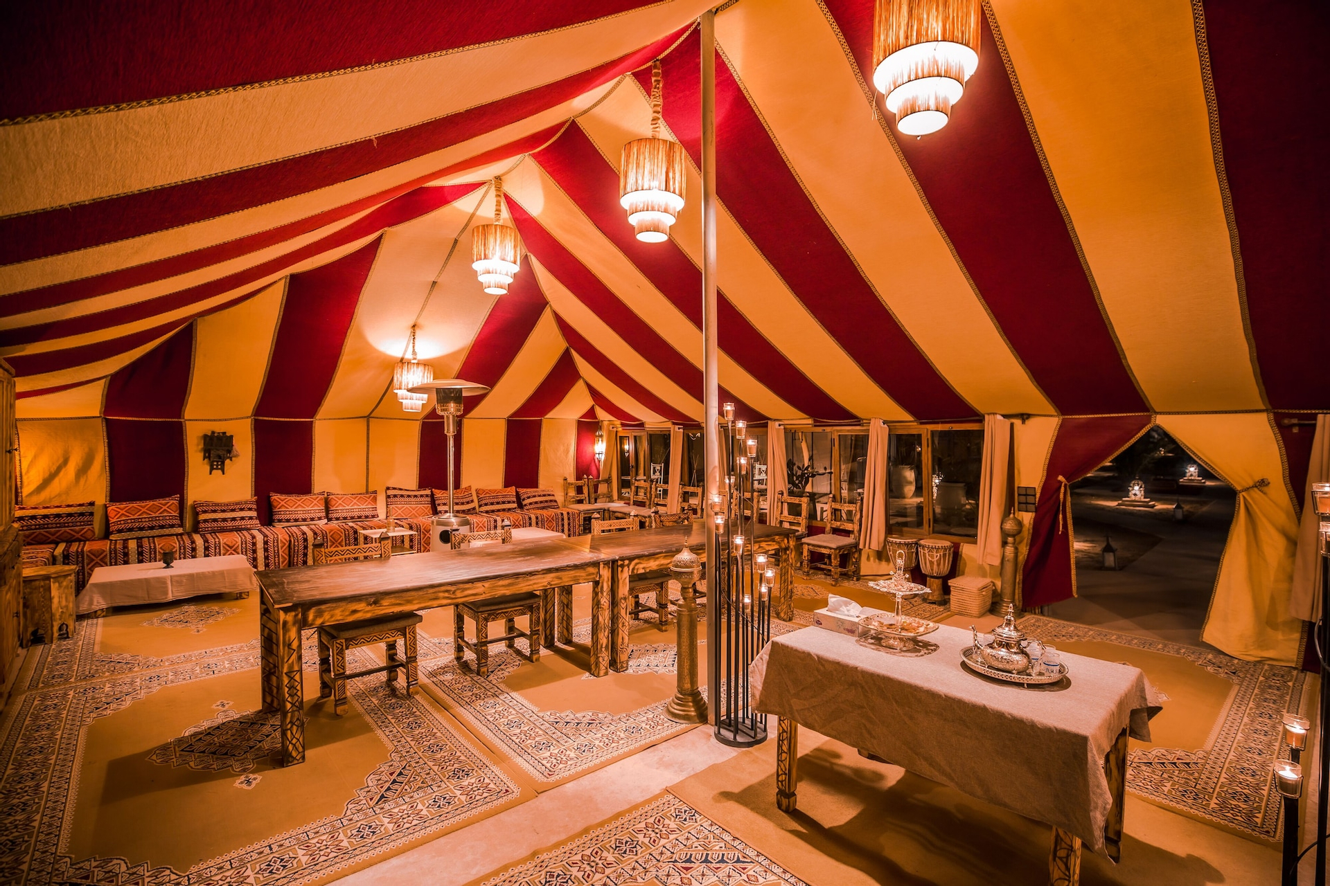 Restaurant 5, Caravanserai Luxury Desert Camps, Errachidia