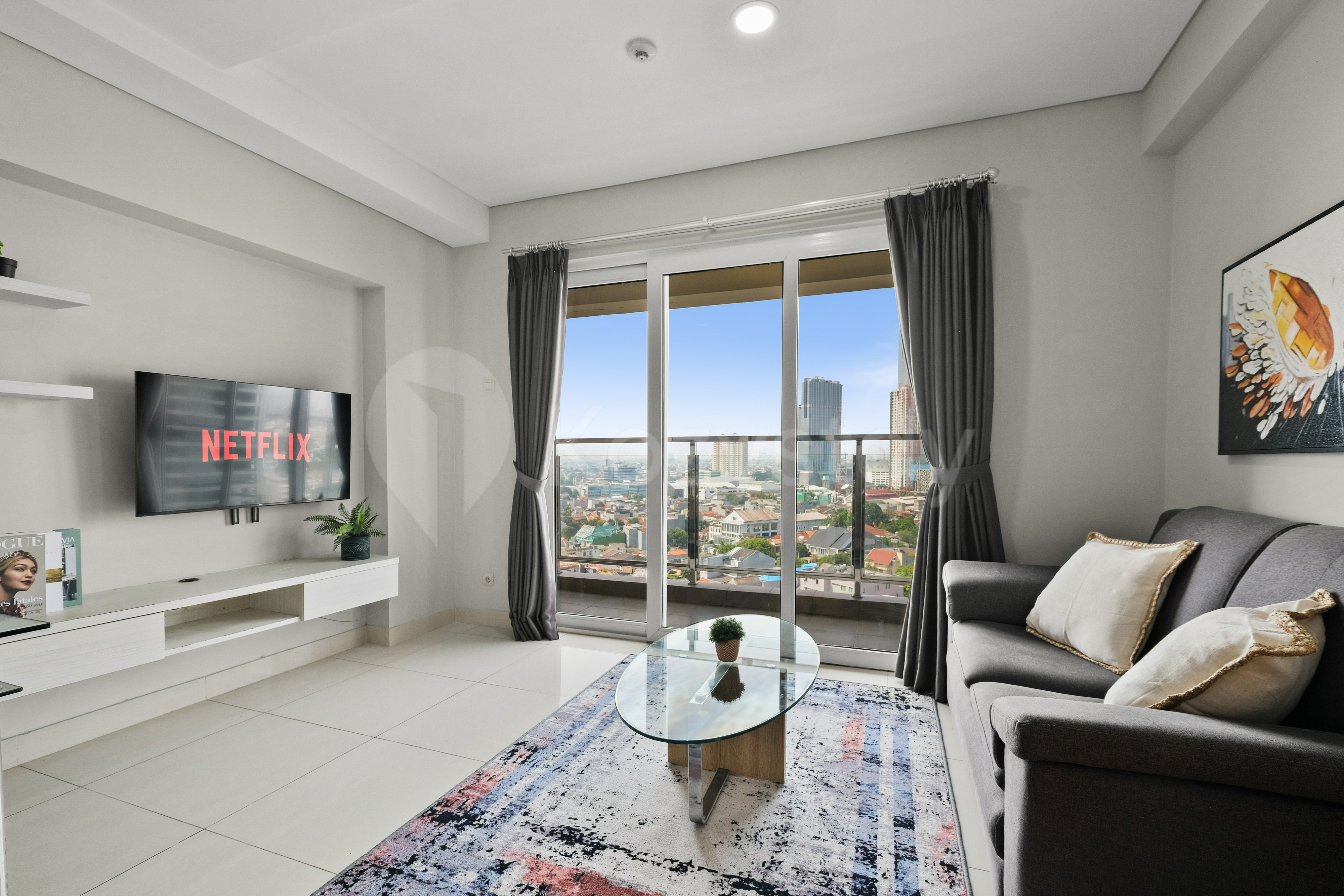 Living Room 2, Magnolia by Kozystay - Kebon Jeruk, West Jakarta