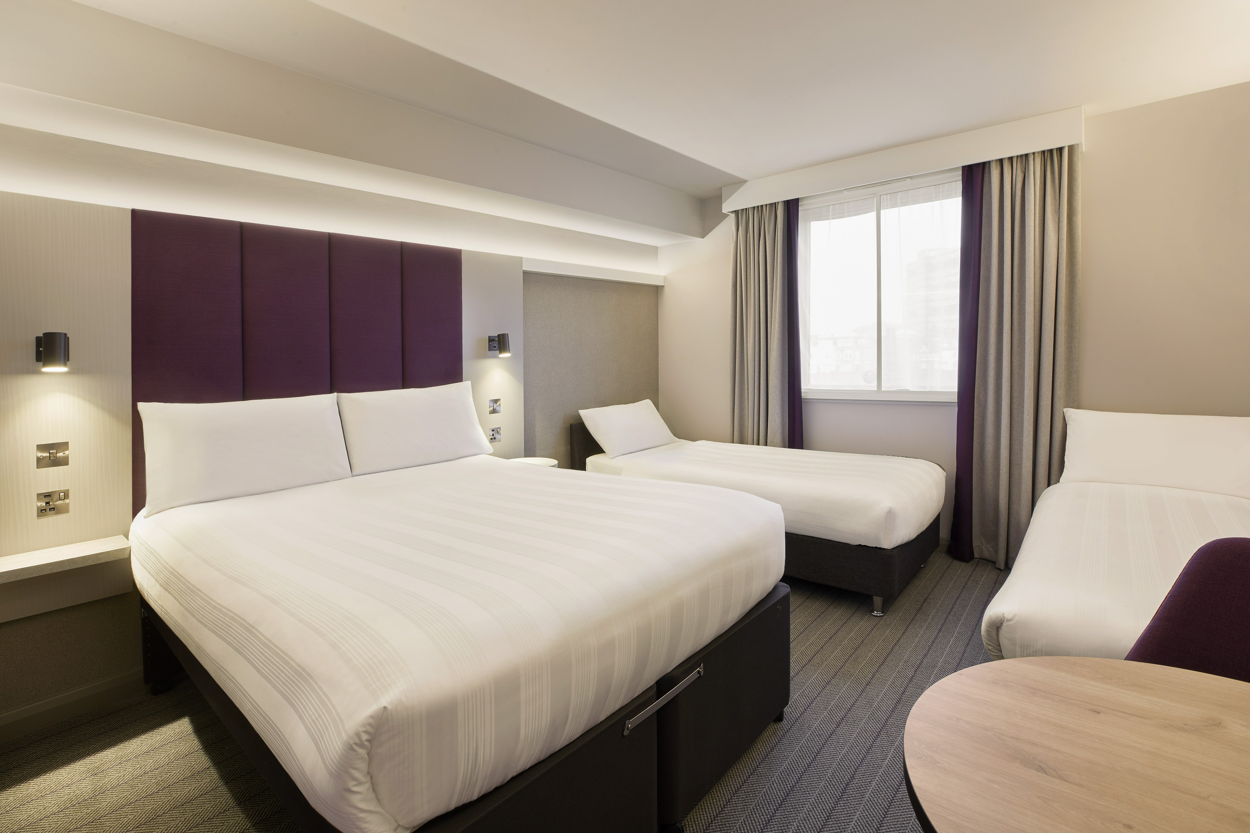 Bedroom 2, Premier Inn Salisbury North Bishopdown, Wiltshire