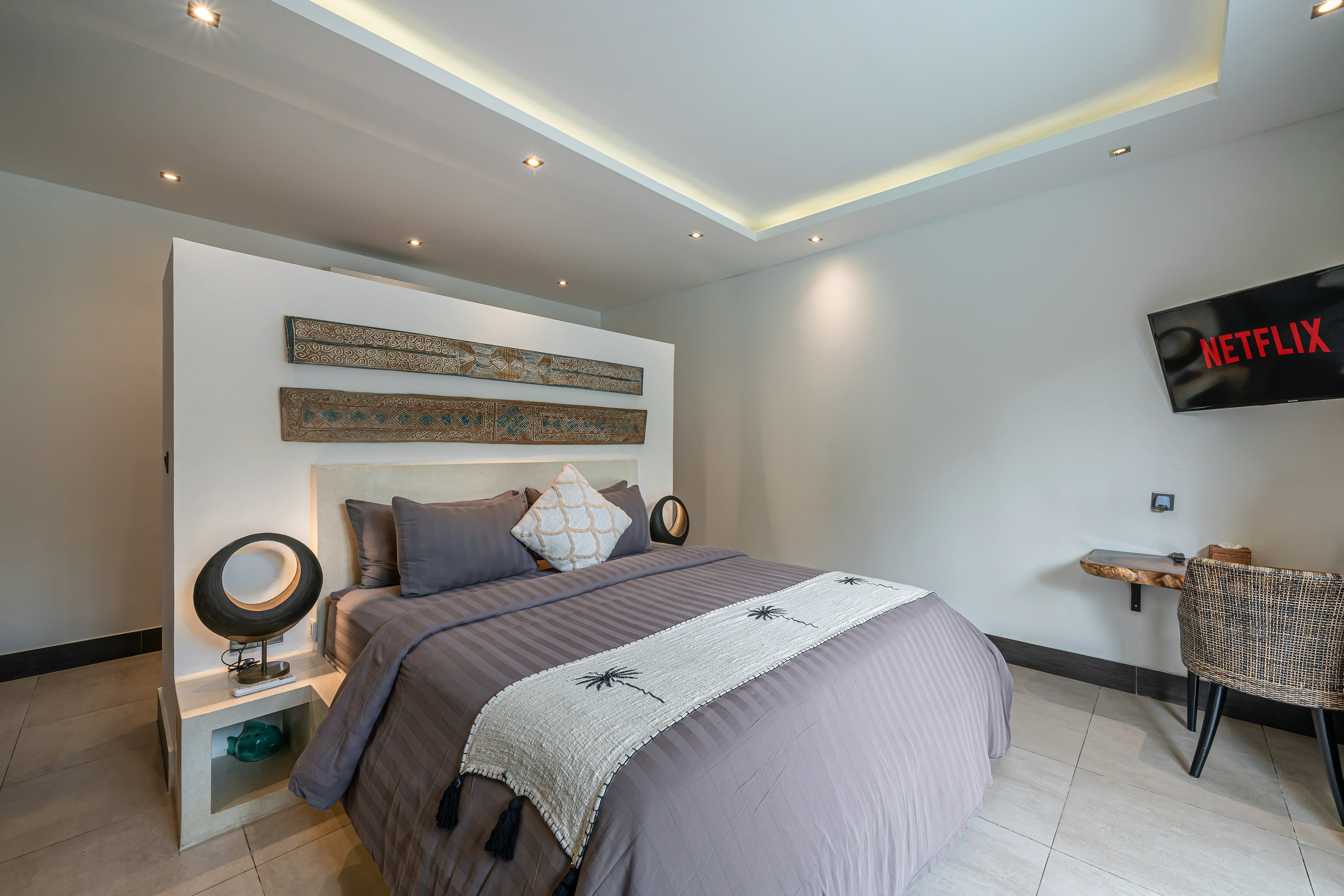Bedroom 3, Villa Marlon - Sleek & Sophisticated 3 BR Villa in Seminyak, Badung