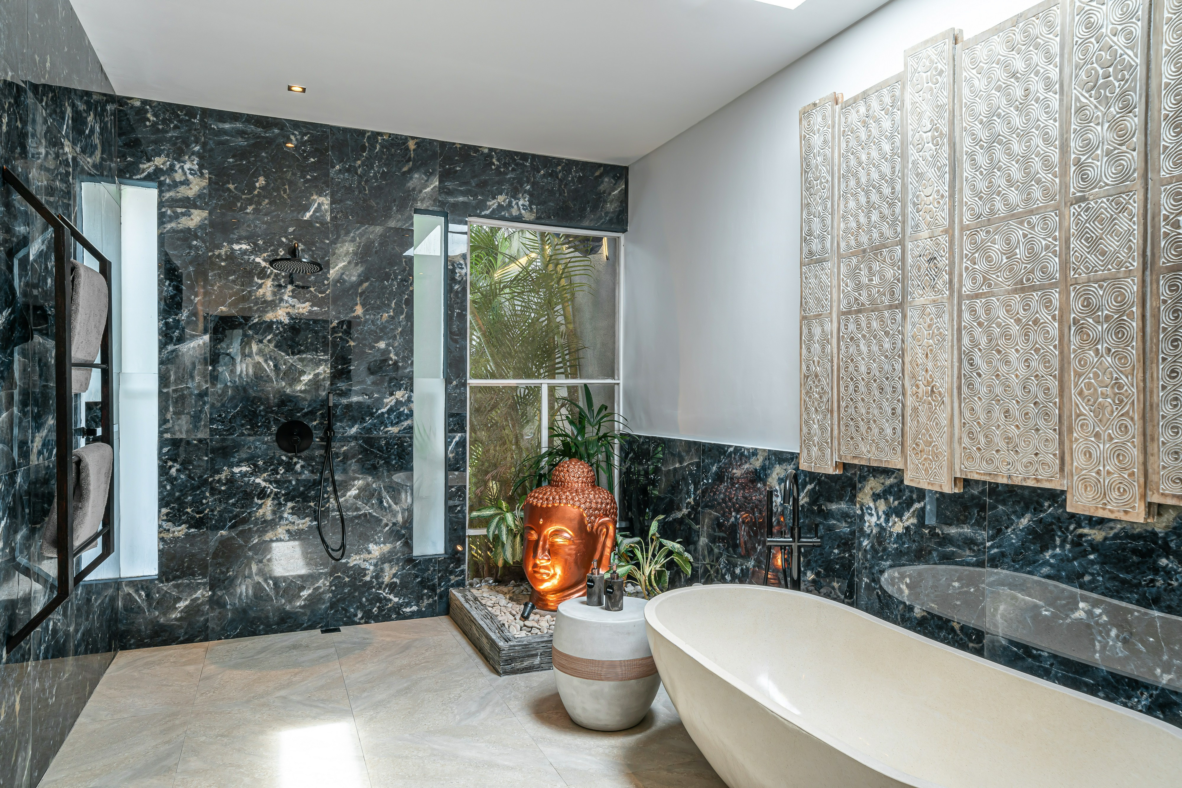 Bathroom 4, Villa Marlon - Sleek & Sophisticated 3 BR Villa in Seminyak, Badung