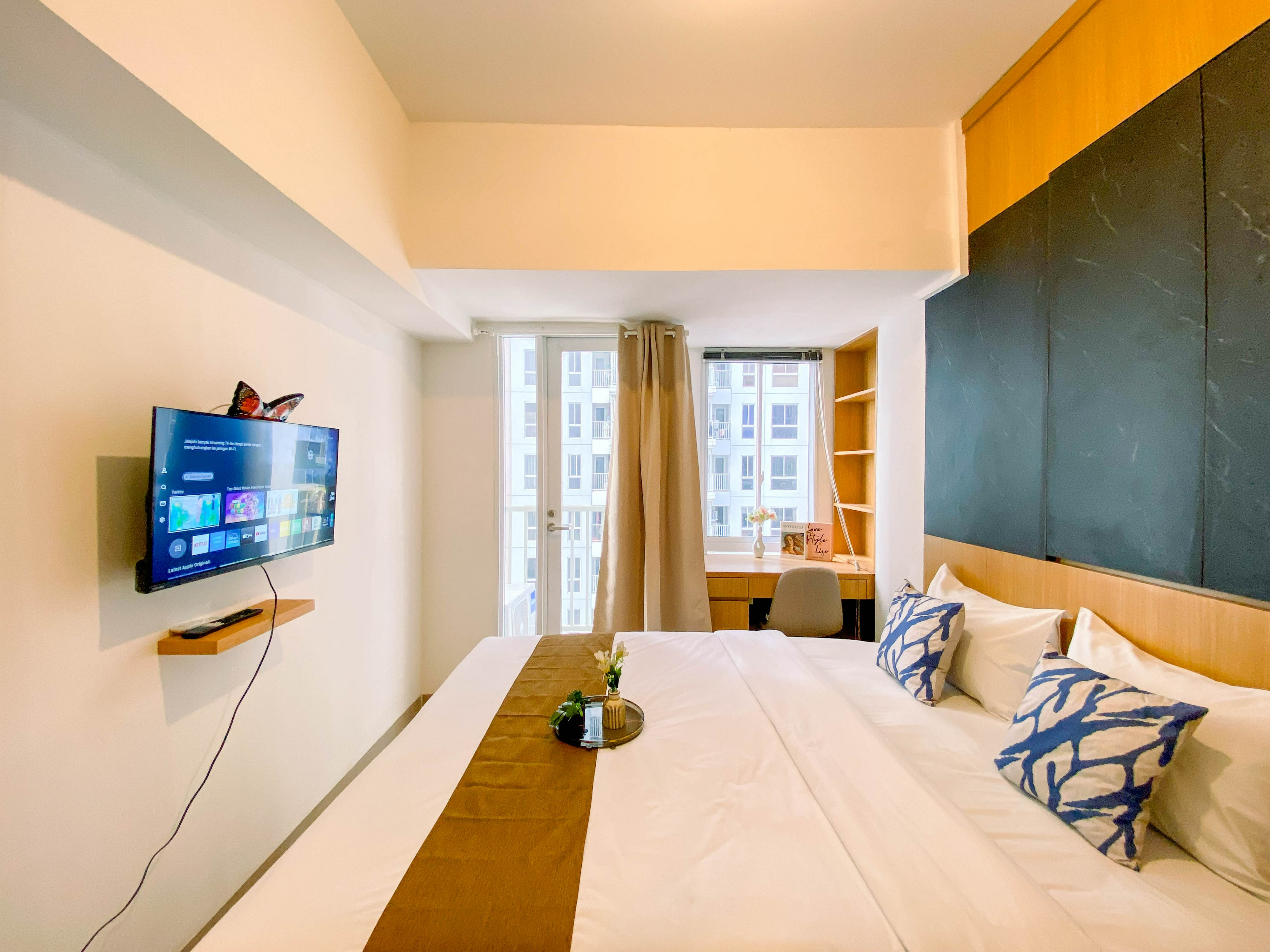 Bedroom 2, Simple Studio Apartment Tokyo Riverside PIK 2 near NICE By Travelio, Tangerang