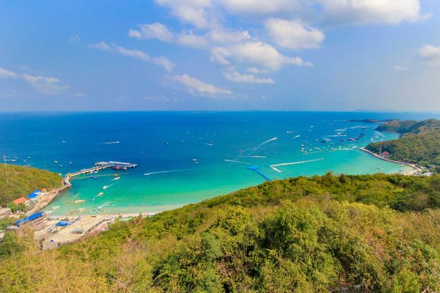 Koh Larn Island Day Full Tour from Bangkok with Snorkeling and Water Sliding Experience