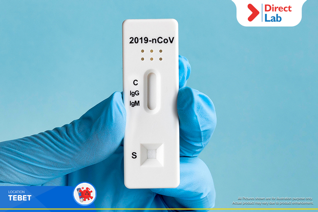 COVID-19 Rapid / PCR / Swab Antigen Test by Direct Lab Tebet