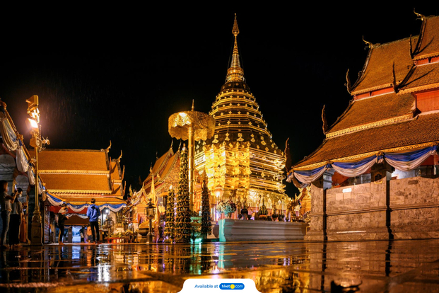 Doi Suthep and Wat Umong Guided Night Tour LSUCGUpU