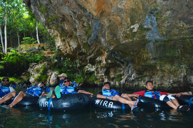 One Day Tour Cave Tubing Goa Pindul - Pantai Timang - Jeep Timang by Jogja Sentosa Tour