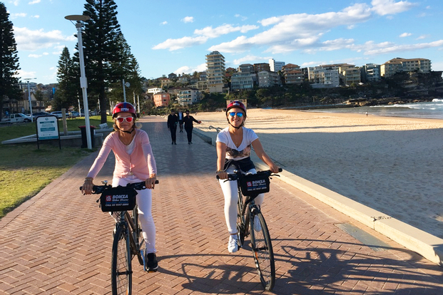 Manly Beach Cycling Tour with Sunset Cruise