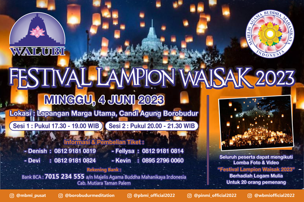 Tiket Festival Lampion Waisak Nasional 2023 Harga Promo - Tiket.com