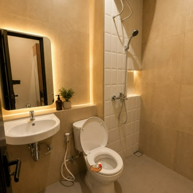 Bathroom 5, Nine's Residence Pupuk, Balikpapan