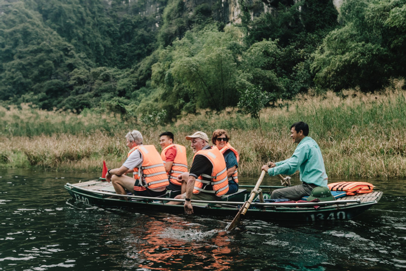 Ninh Binh Cycling and Boat Tour from Hanoi