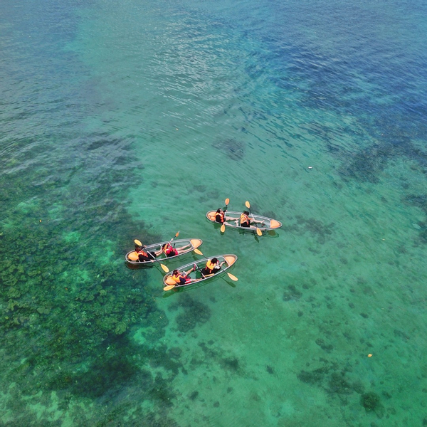 Coron Watersports Thrills with Clear Kayak Experience