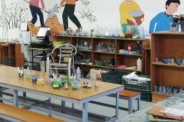 Visitors to Jeju Glass Museum and Experience