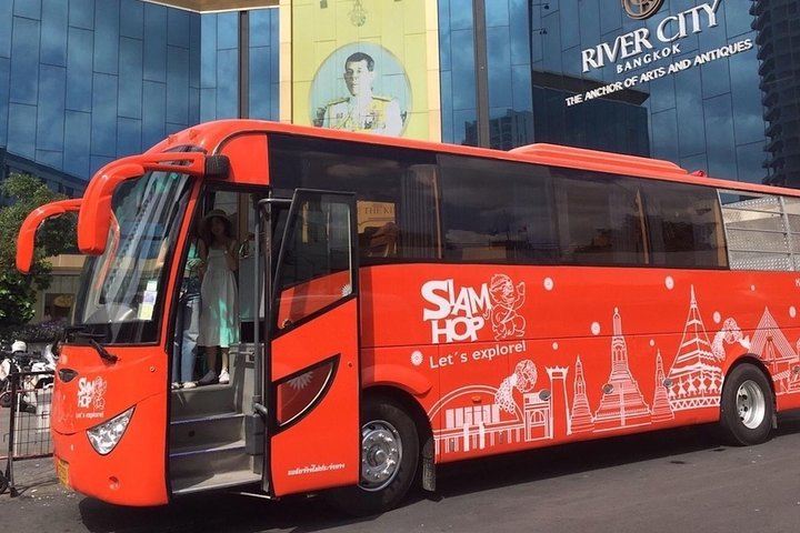 Bangkok Siam Hop Bus & Cycling Private Experience