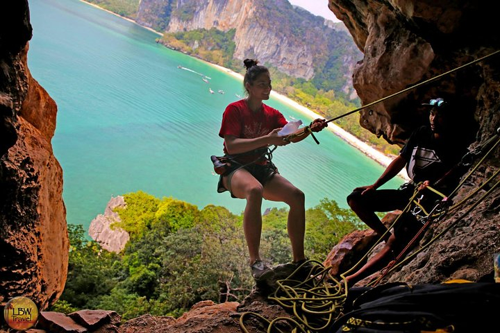 Rock Climbing at Railay Beach Krabi