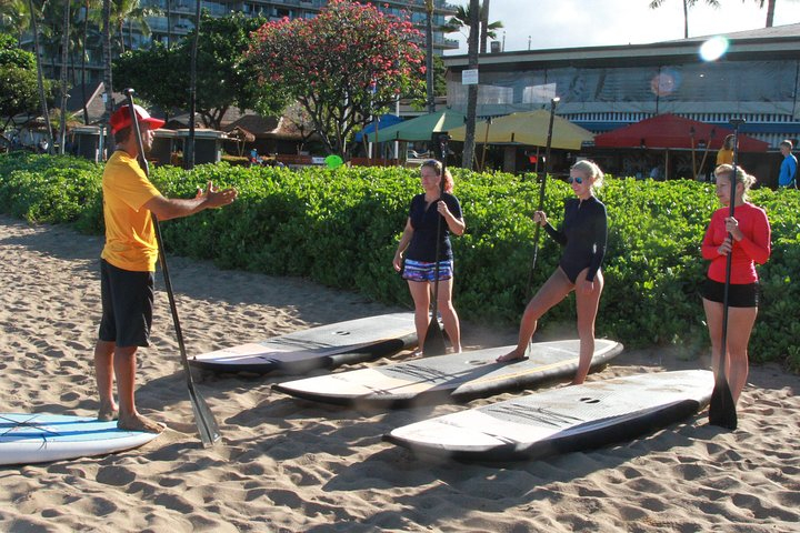 Stand-Up Paddle Board Lesson at Ka'anapali Beach