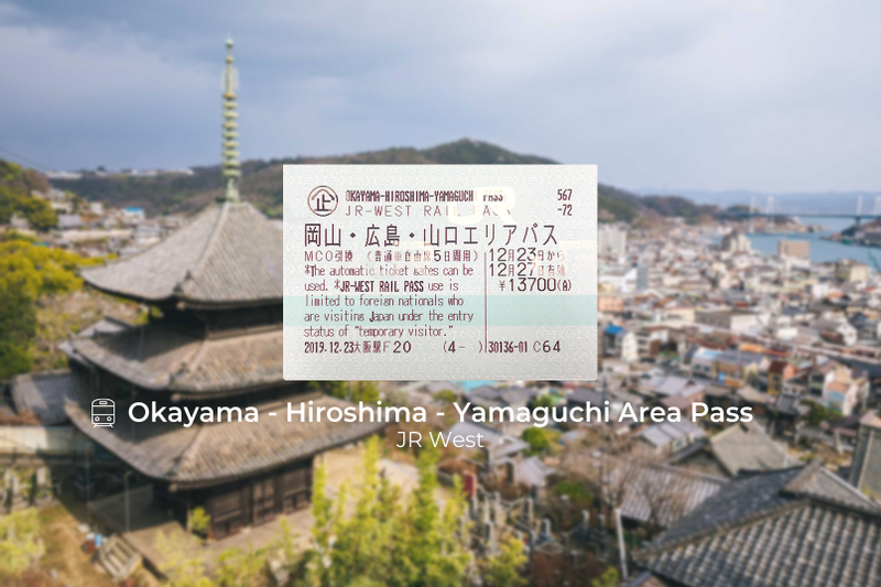 5 Day JR Okayama-Hiroshima-Yamaguchi Area Pass