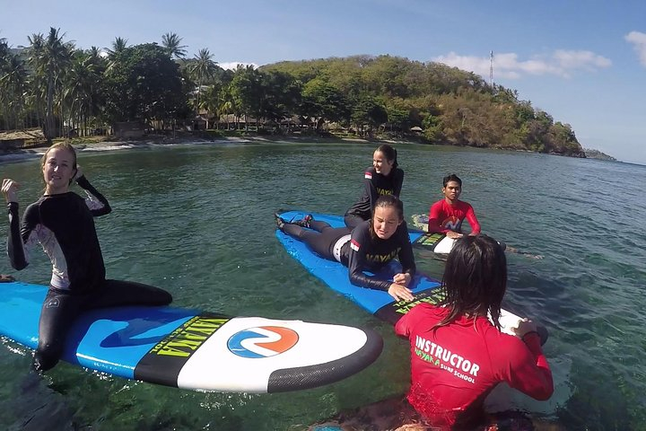 7 days surf lessons Senggigi Lombok