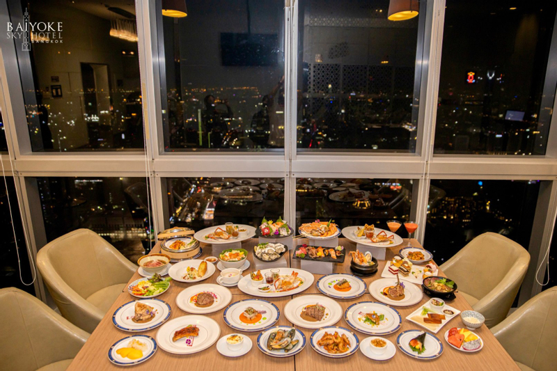 Baiyoke Sky Hotel 82nd Floor Crystal Grill Buffet with Observation Deck Admission in Bangkok