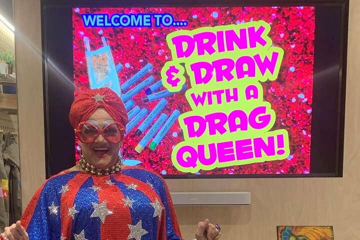 2 hour Drink and Draw with a Drag Queen Workshop